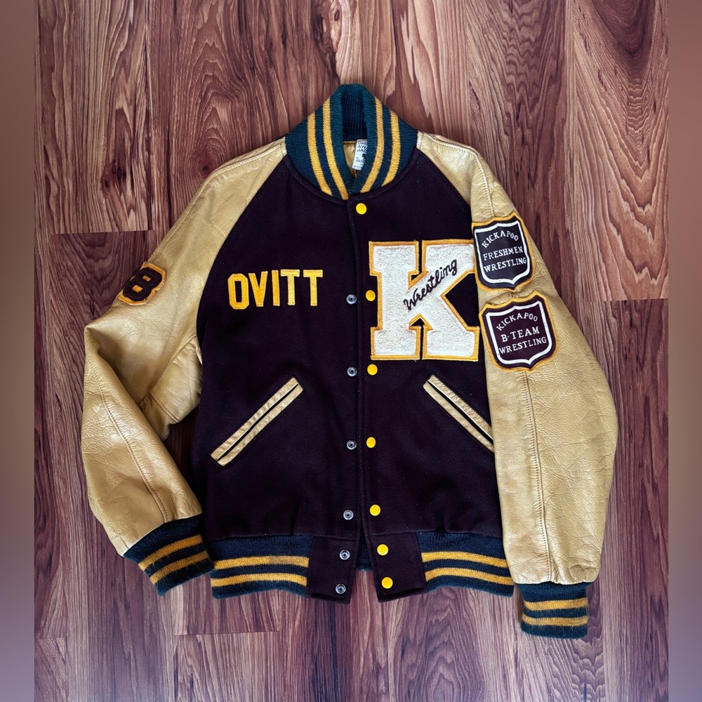 Rare Vintage 1988 Kaye Bros Chicago Wrestling Varsity Jacket (Size M)
